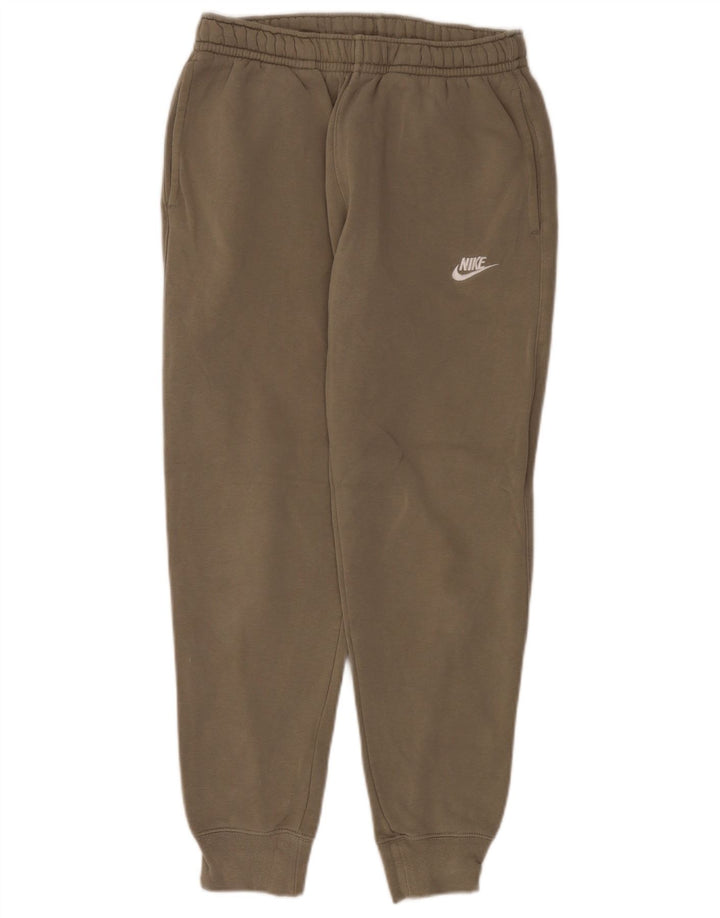 Calça de treino masculina Nike joggers pequeno algodão cáqui