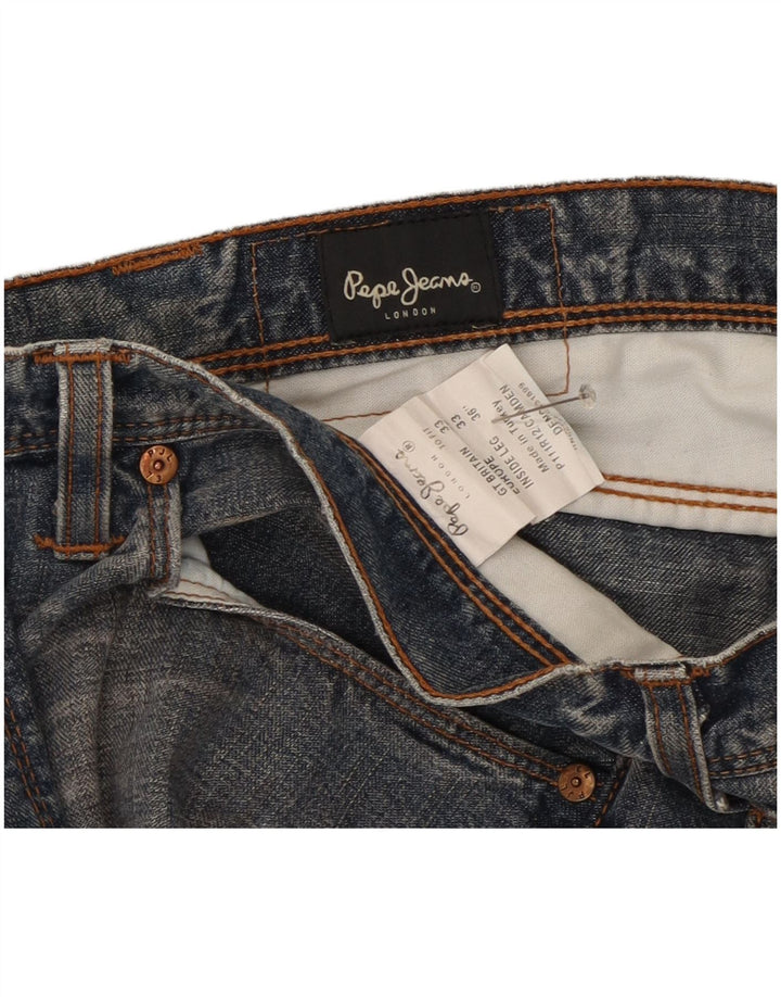 PEPE Jeans Masculino Jeans Reto W33 L36 Azul Algodão
