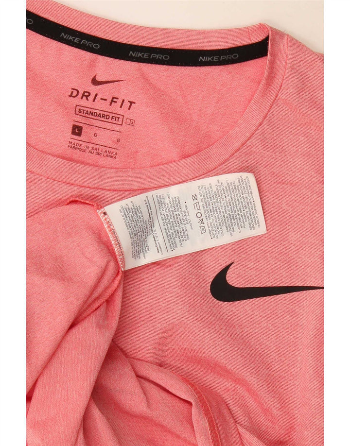 Camiseta masculina Nike Dri Fit Standard grande poliéster rosa