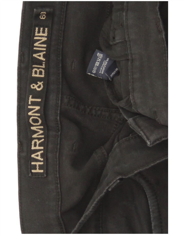 Calça jeans masculina Harmont & Blaine W42 L27 algodão preto