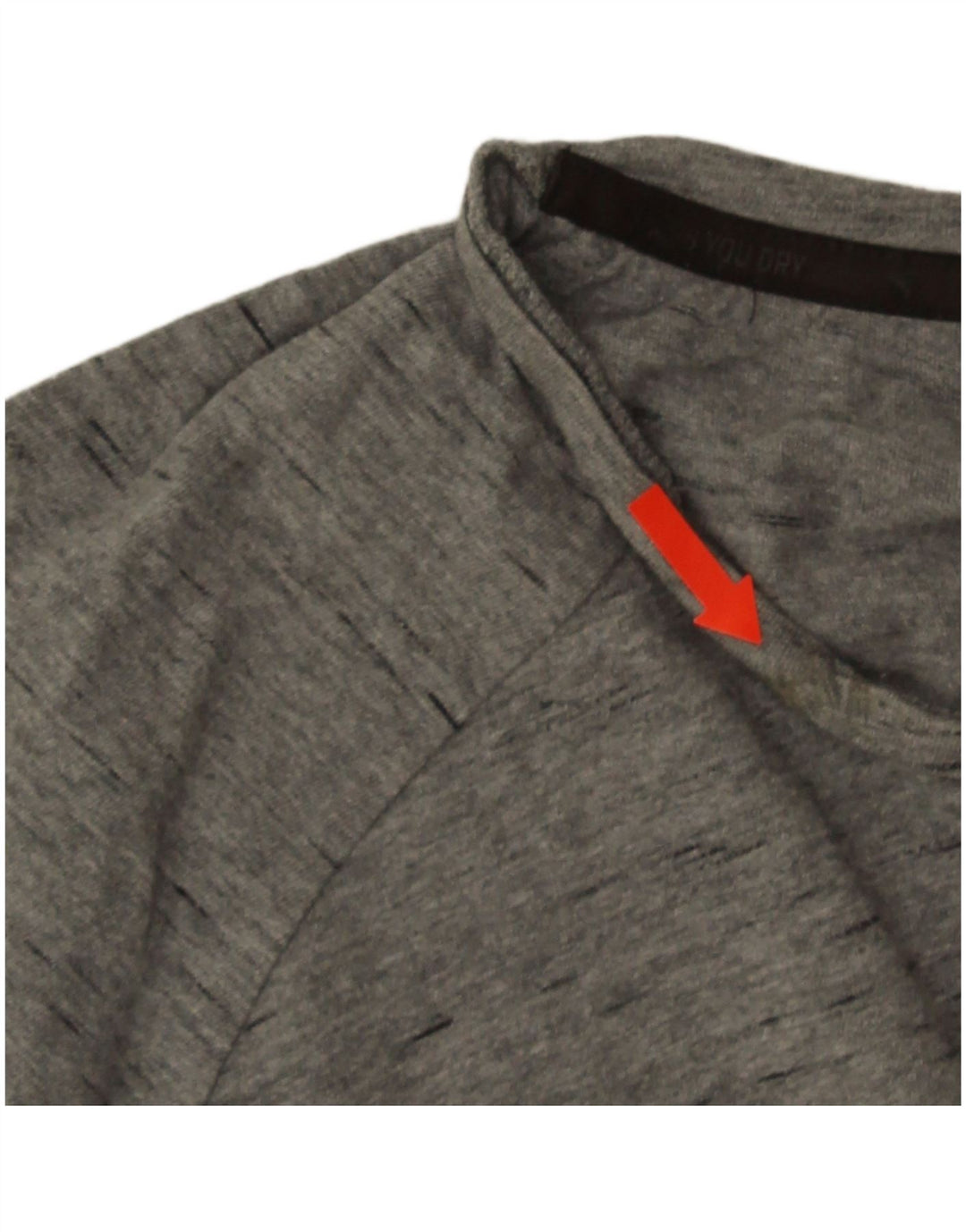 Camiseta masculina Puma grande algodão manchado cinza