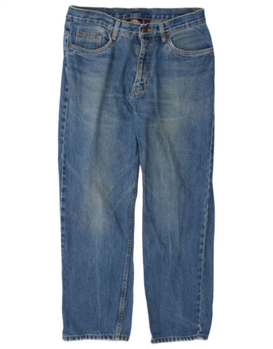 Calça jeans reta masculina Dickies W34 L27 algodão azul