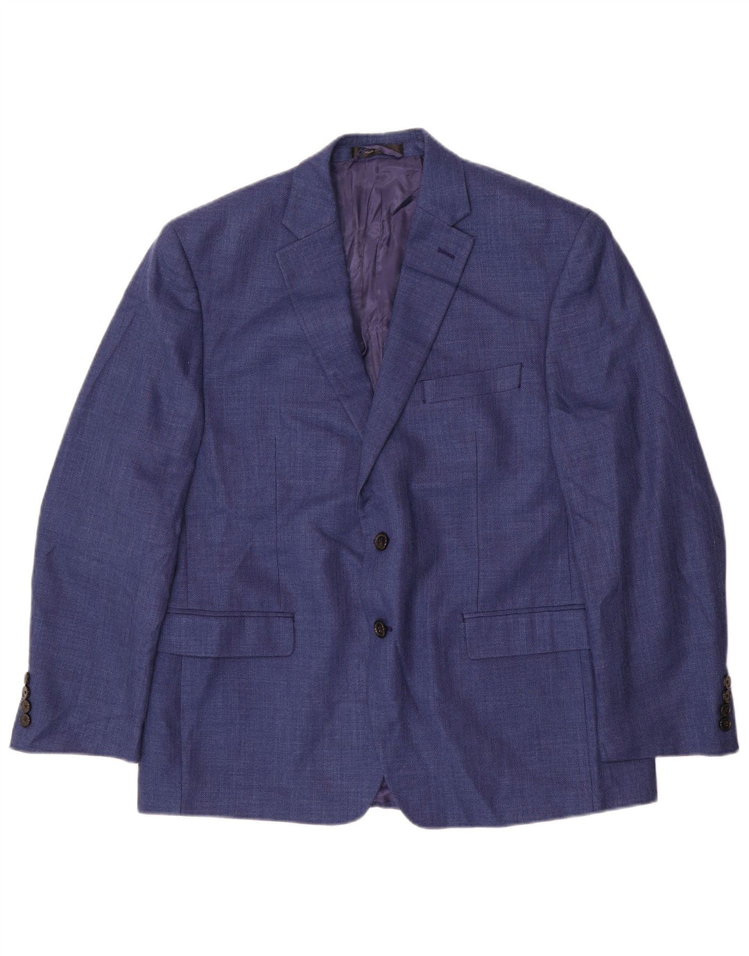 Jaqueta blazer masculina Ralph Lauren com 2 botões Reino Unido 42 XL azul poliéster