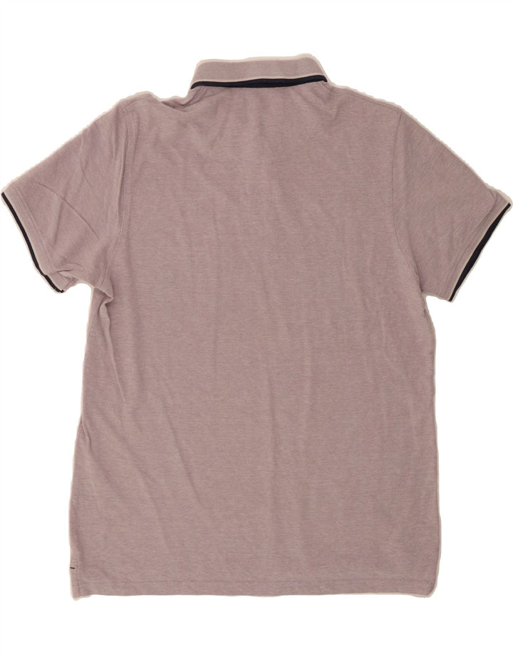 JACK & JONES Mens Polo Shirt XL Purple Flecked Cotton Vintage Jack & Jones and Second-Hand Jack & Jones from Messina Hembry 