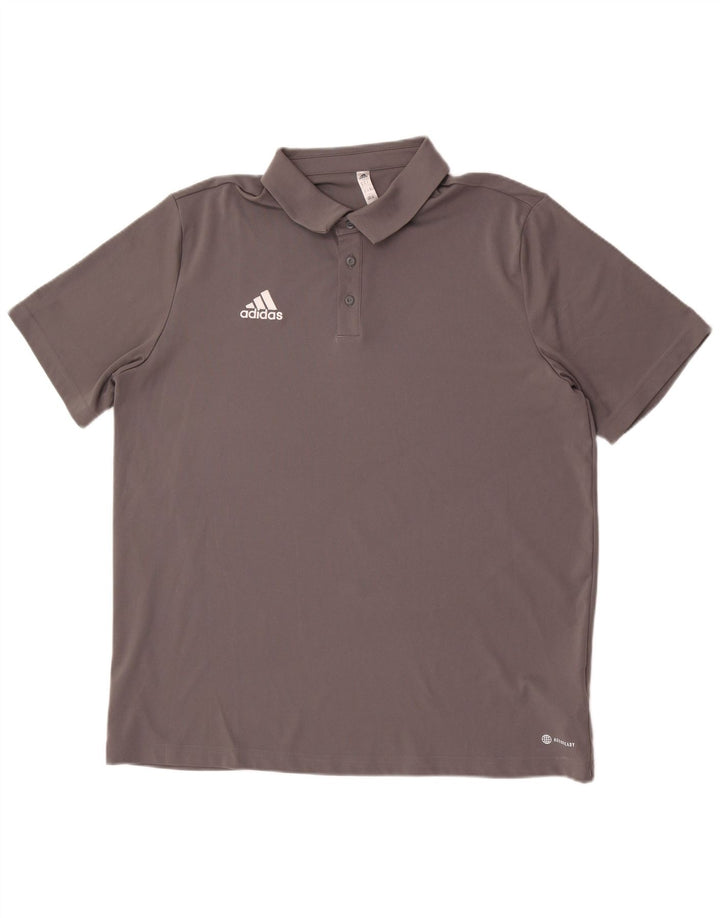 Camisa Polo Adidas Masculina Aeroready XL Cinza Poliéster