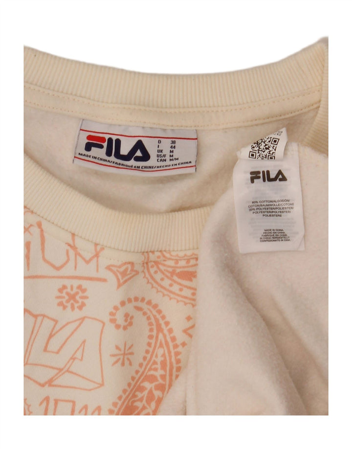 Fila Womens Graphic Oversized Full Tracksuit Reino Unido 14 Médio Off White Paisley