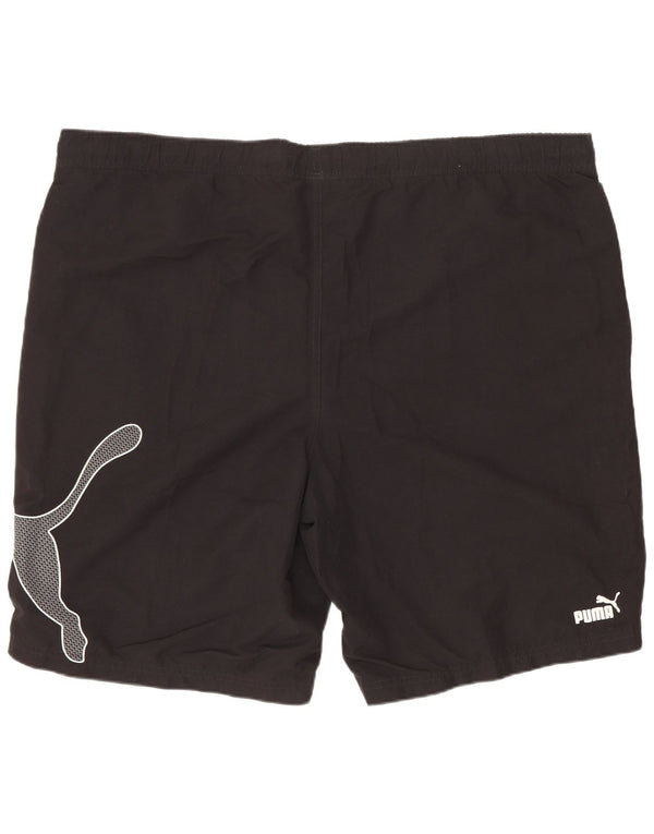 Shorts esportivos gráficos masculinos Puma XL pretos esportivos