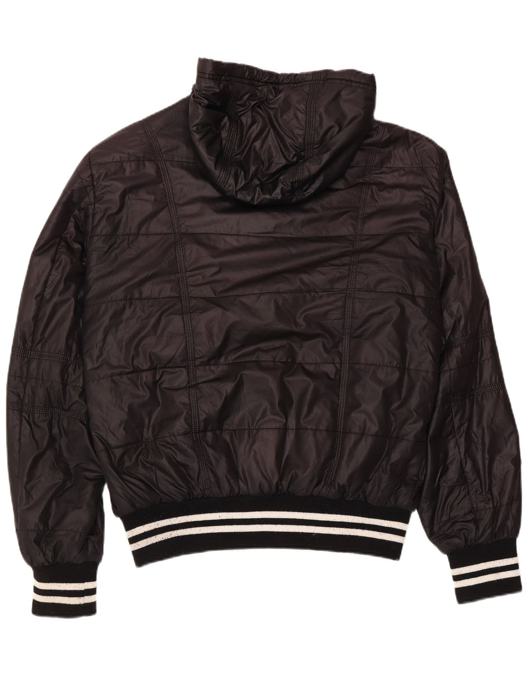 Jaqueta masculina acolchoada com capuz Kappa UK 42 XL poliéster preto