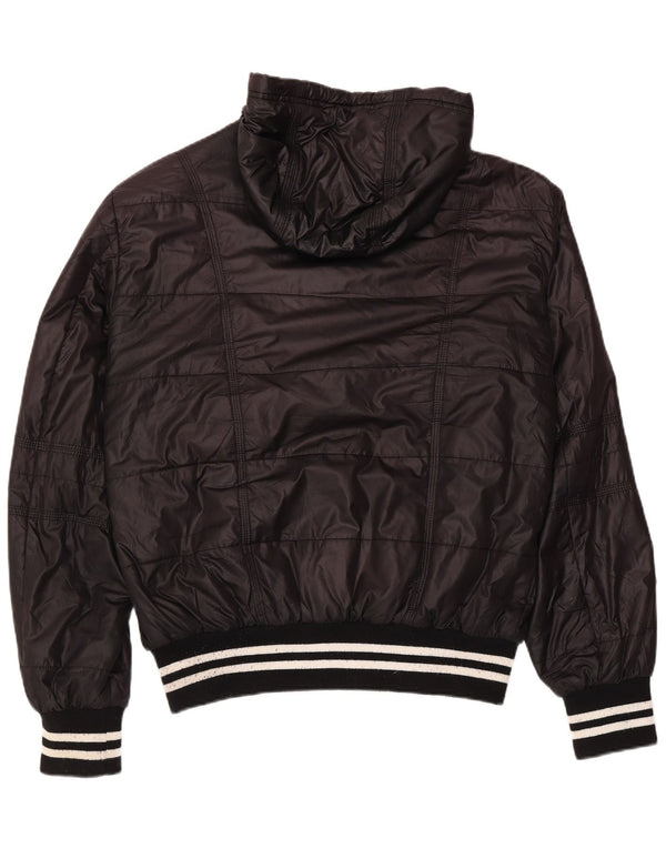 Jaqueta masculina acolchoada com capuz Kappa UK 42 XL poliéster preto