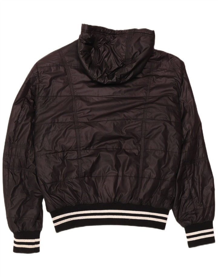 Jaqueta masculina acolchoada com capuz Kappa UK 42 XL poliéster preto