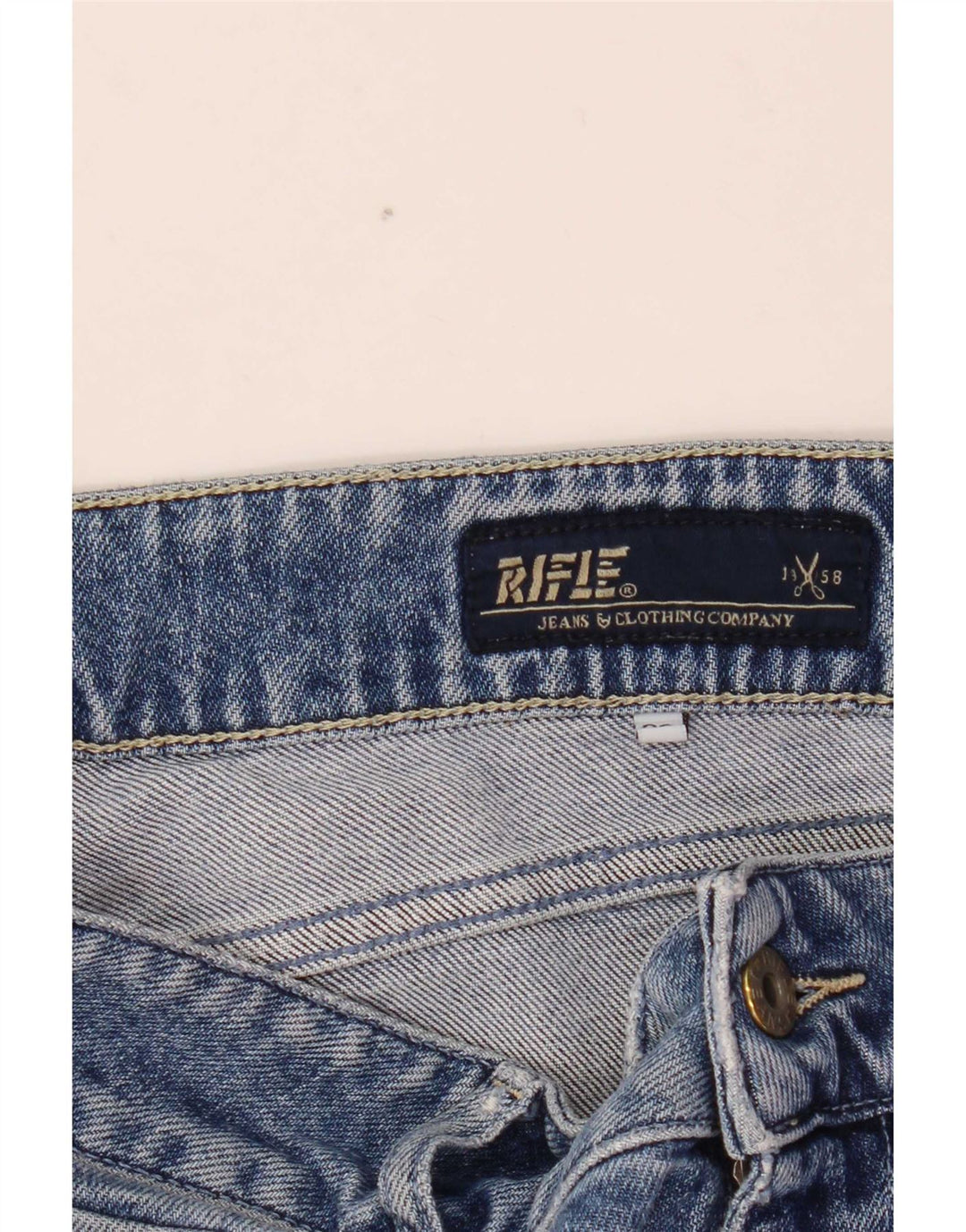Rifle feminino bootcut jeans W28 L34 algodão azul