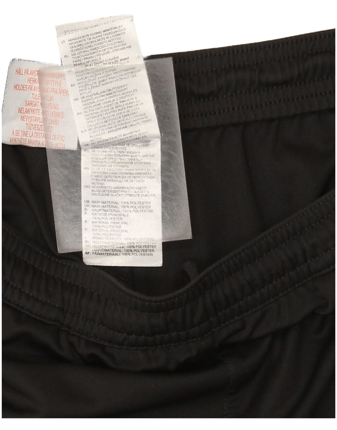 Shorts esportivos Adidas meninos 15-16 anos preto poliéster