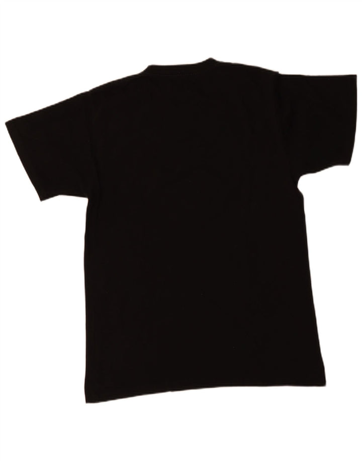 Camiseta masculina Hard Rock Cafe Seville com estampa gráfica de algodão preto médio