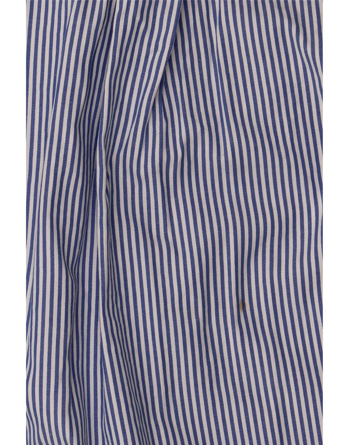 Ralph Lauren Camisa masculina 7-8 anos algodão listrado azul