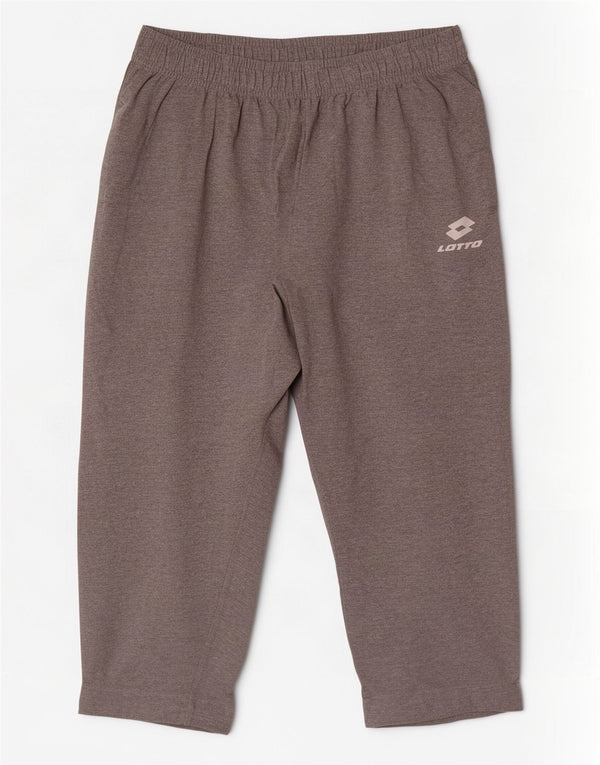 Calça de treino masculina Lotto XL cinza manchado de algodão