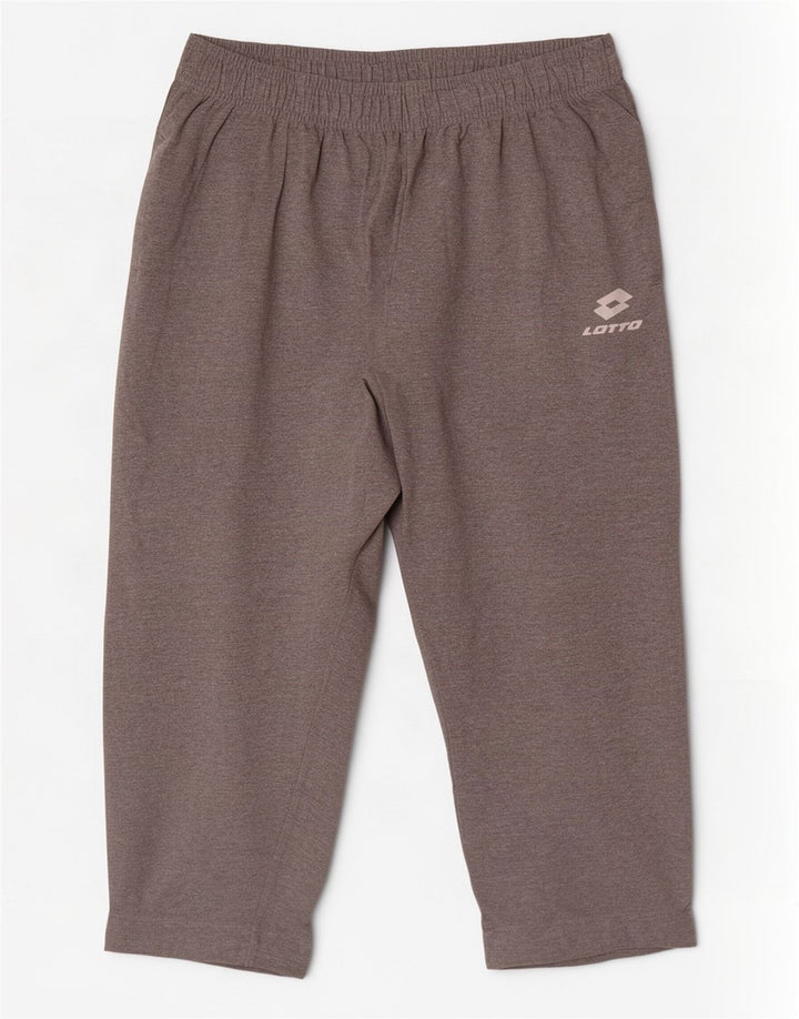 Calça de treino masculina Lotto XL cinza manchado de algodão