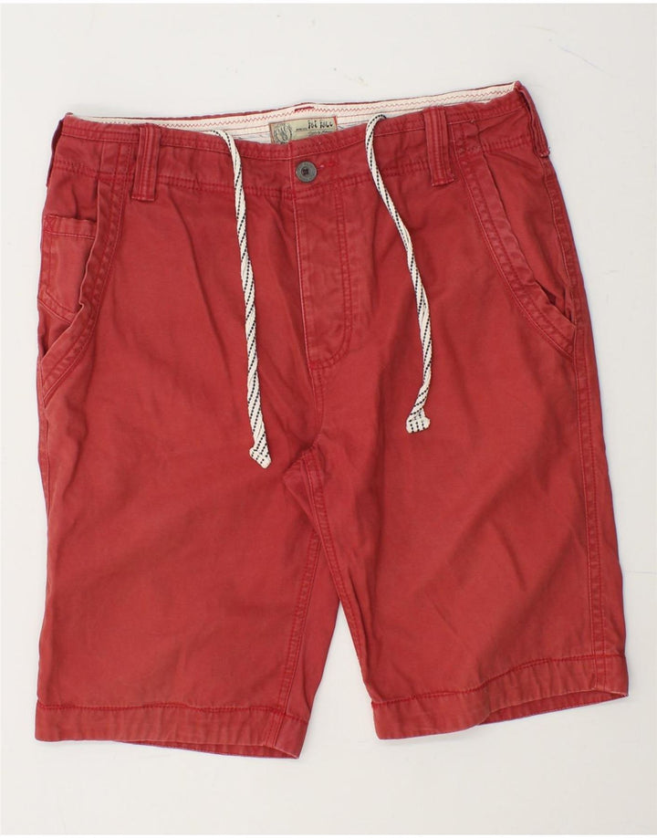 FAT FACE Mens Chino Shorts W34 Grande Algodão Vermelho
