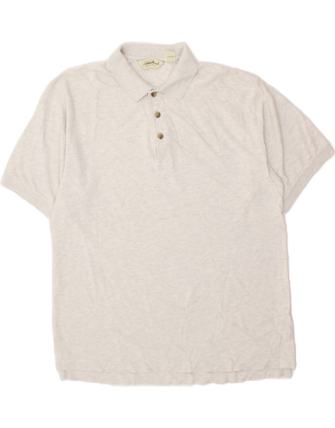 EDDIE BAUER Mens Polo Shirt Medium Grey Cotton Vintage Eddie Bauer and Second-Hand Eddie Bauer from Messina Hembry 