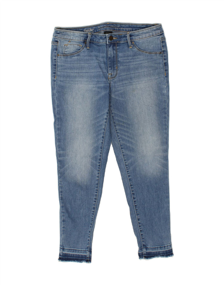 MOSSIMO Womens Mid Rise Legging Cropped Jeans W30 L25 Blue Cotton Vintage Mossimo and Second-Hand Mossimo from Messina Hembry 