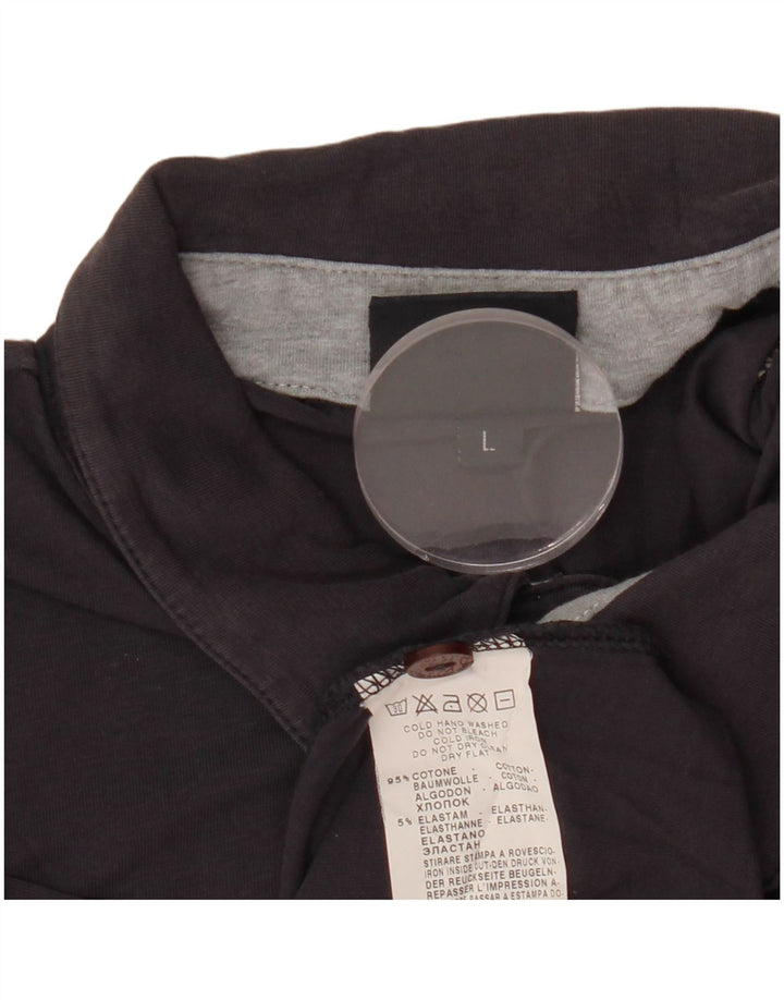 Camisa polo masculina TRUSSARDI JEANS grande algodão azul marinho