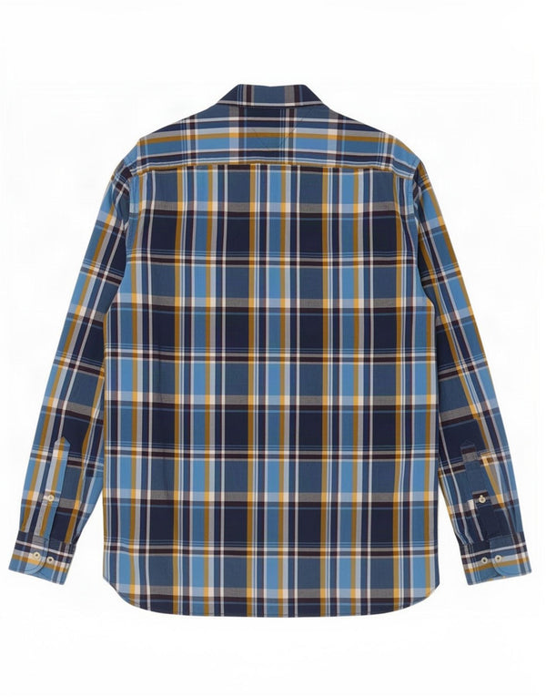 Tommy Hilfiger Camisa masculina New York Fit grande algodão xadrez multicolorido
