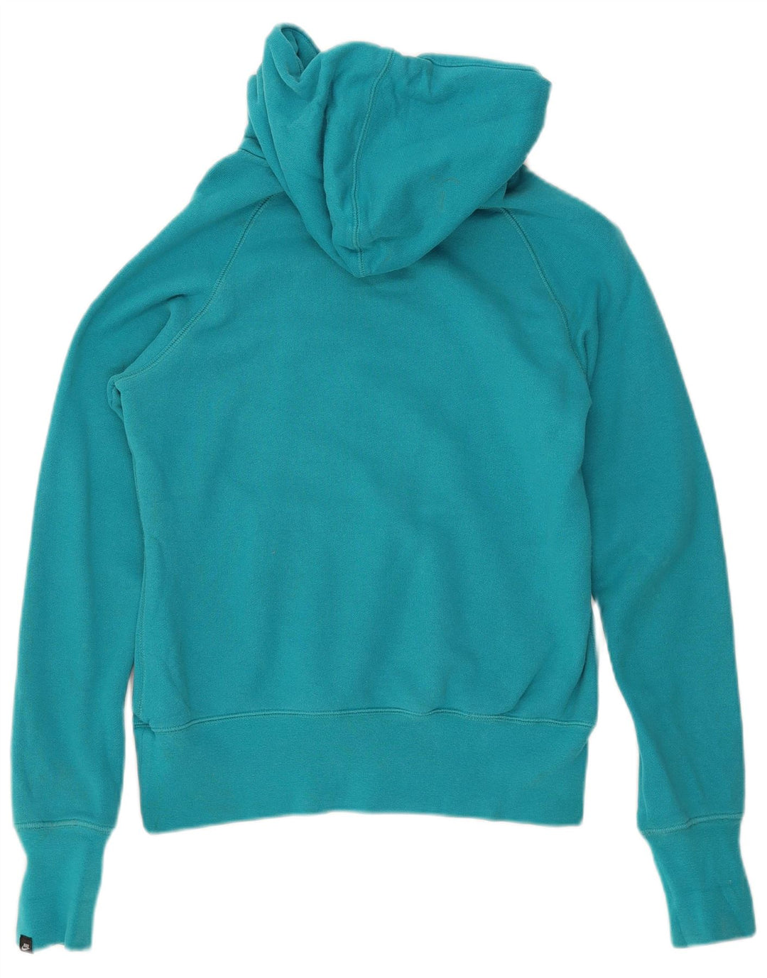Nike Womens Hoodie Jumper UK 12 Médio Algodão Azul