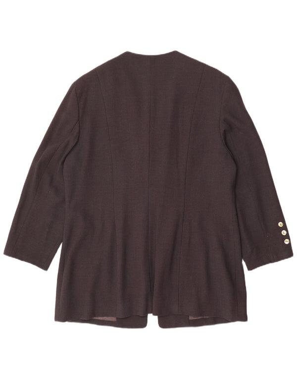Jaqueta blazer feminina Betty Barclay UK 18 XL cinza viscose