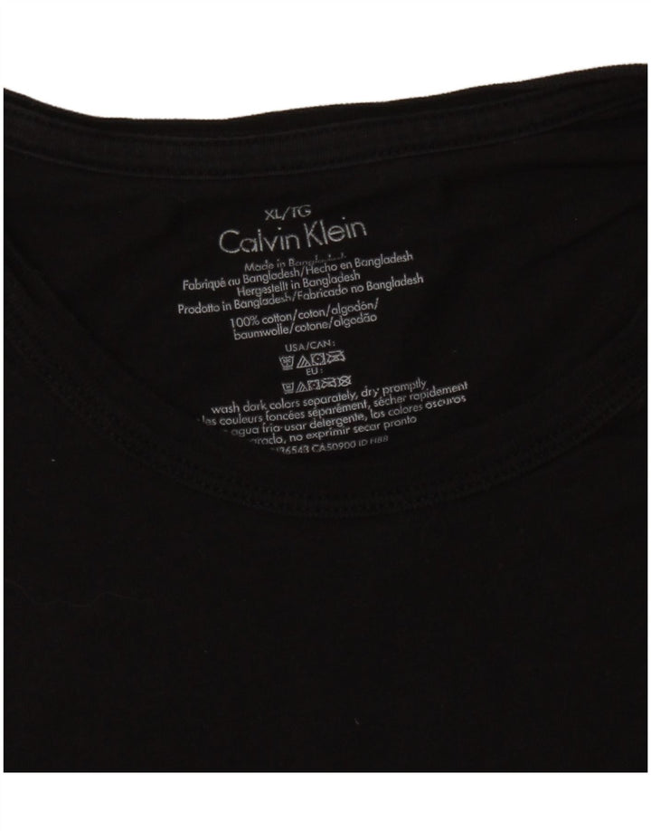 Camiseta masculina CALVIN KLEIN Top XL algodão preto