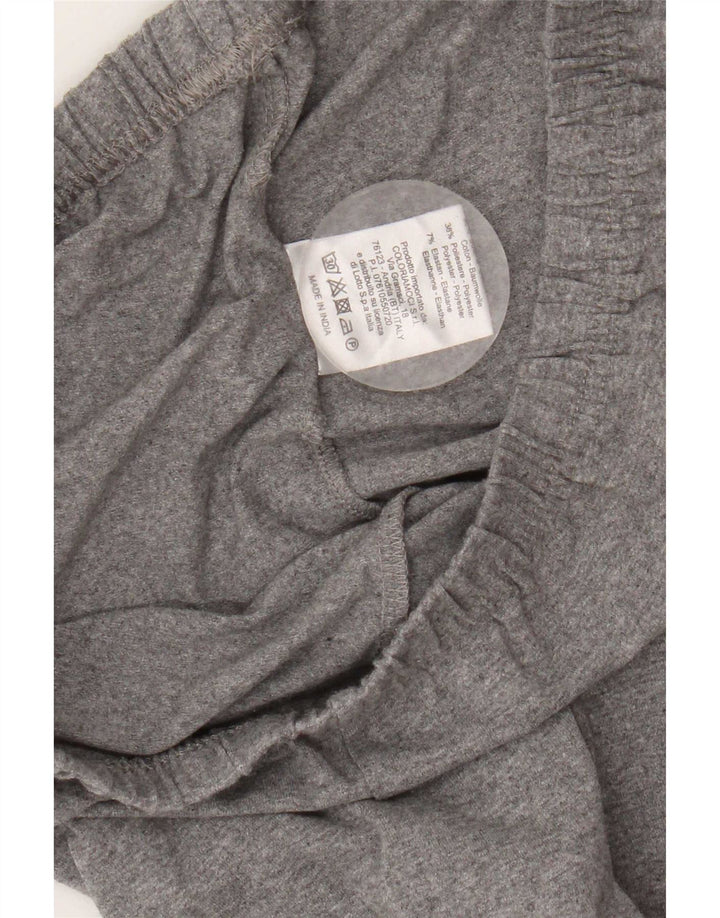 Leggings gráficas femininas Lotto UK 12 algodão cinza médio