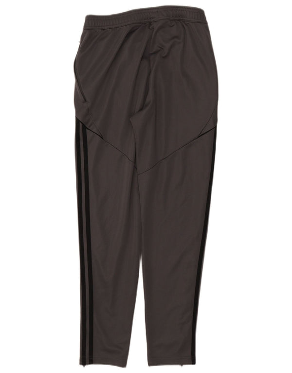 Adidas Mens Tracksuit Trousers Medium Grey Polyester