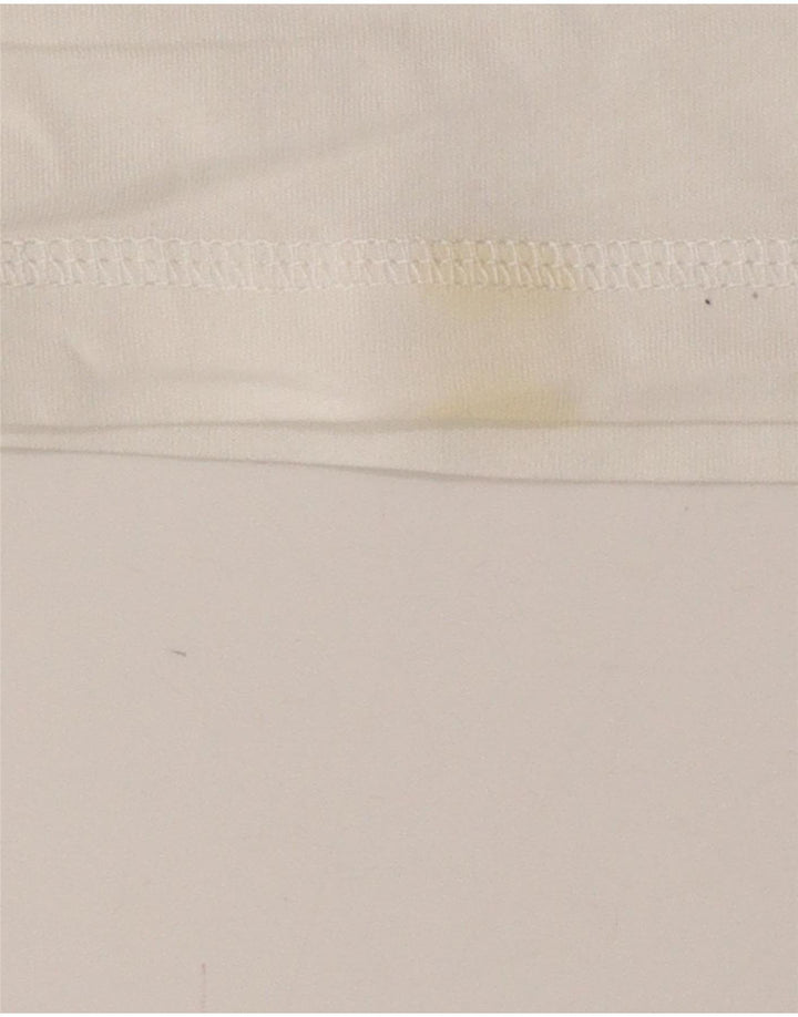 Camisa polo feminina CHAMPION Heritage Fit UK 12 médio branco