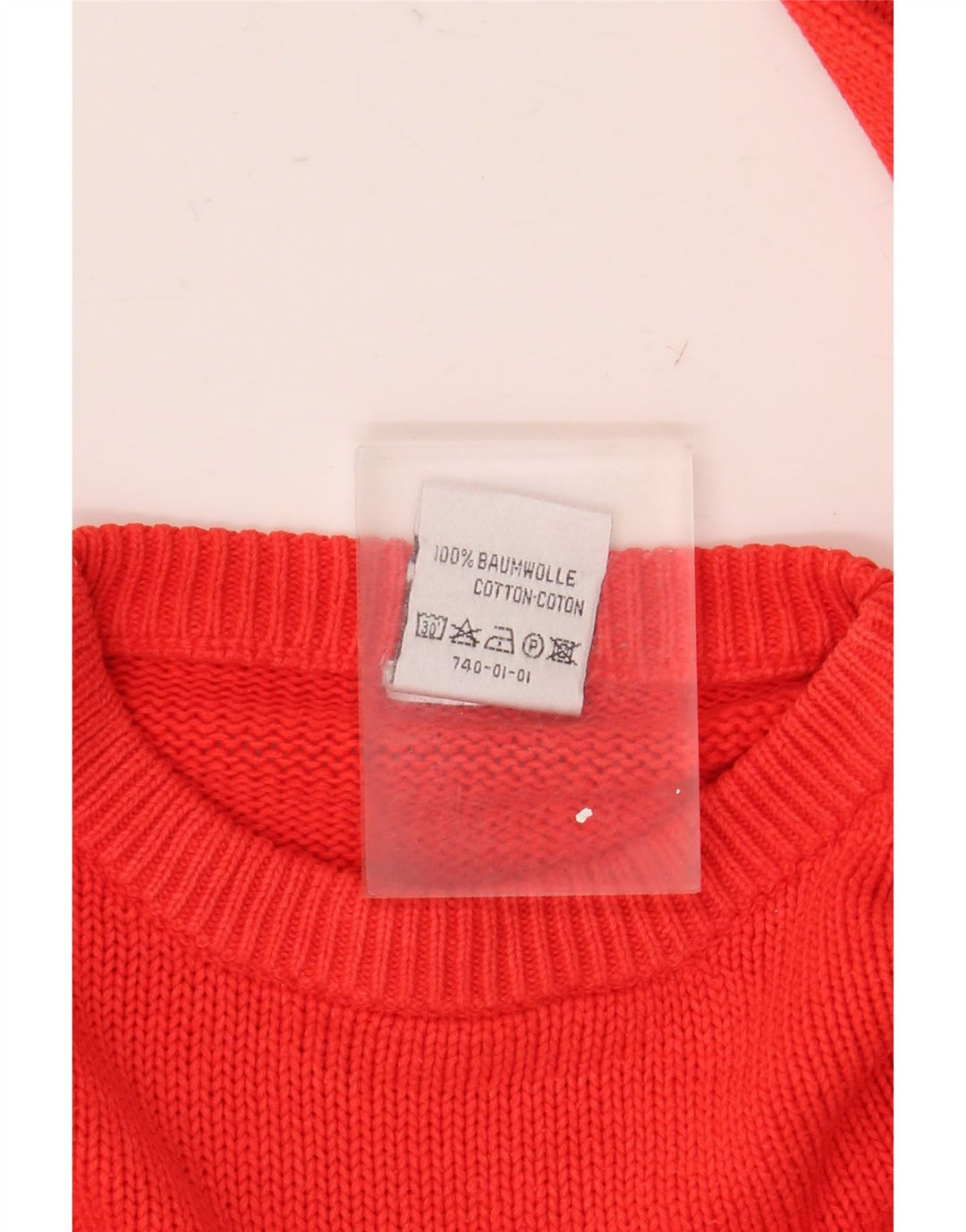 Suéter masculino Puma com gola redonda e algodão vermelho pequeno
