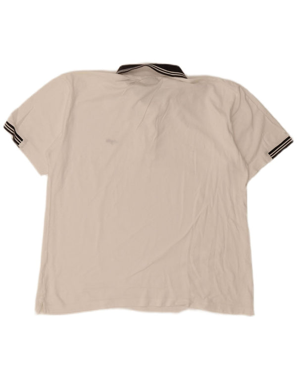 Camisa polo masculina de rugby Lotto 2XL listrada branca
