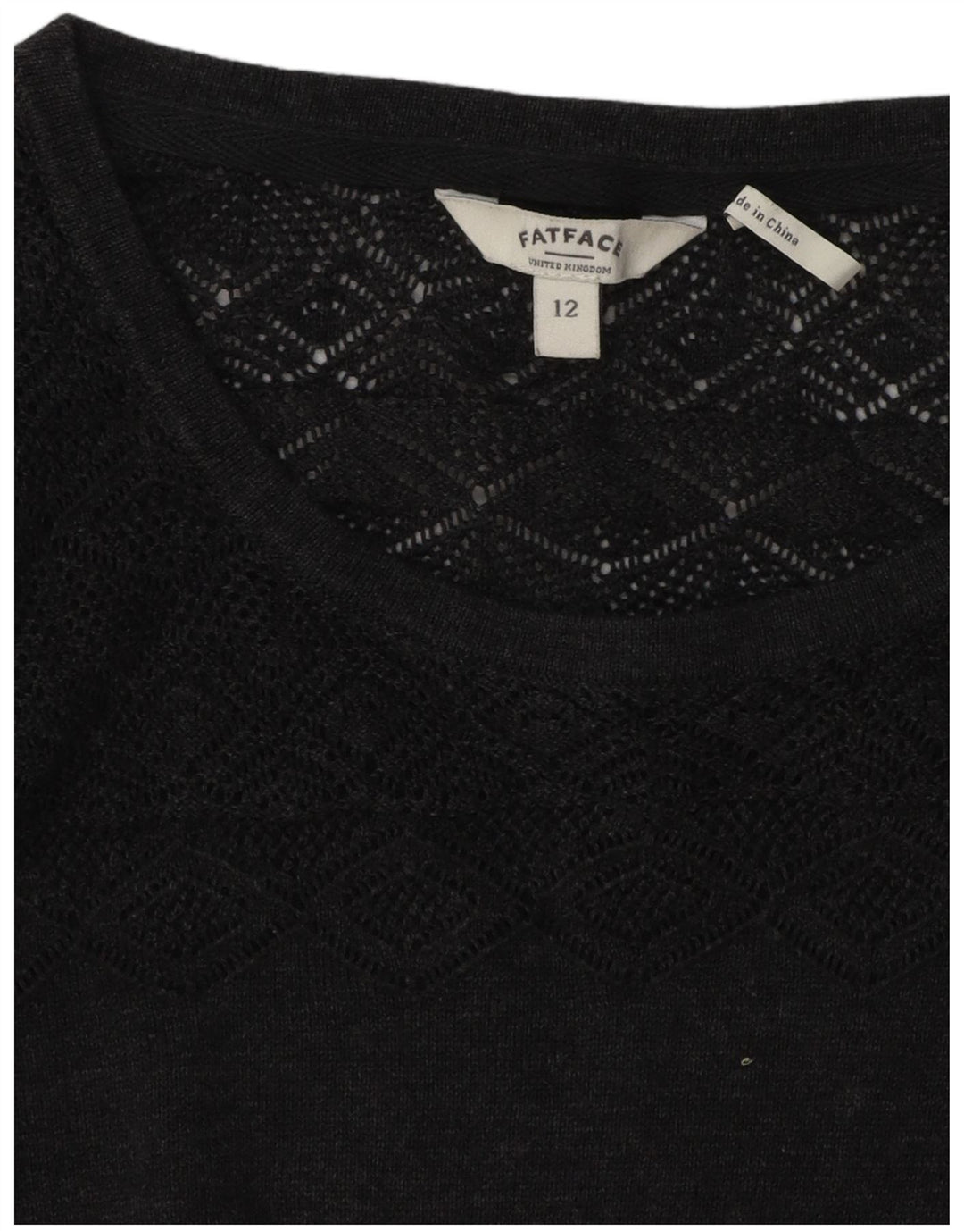 Vestido Jumper Feminino Fat Face UK 12 Cinza Médio