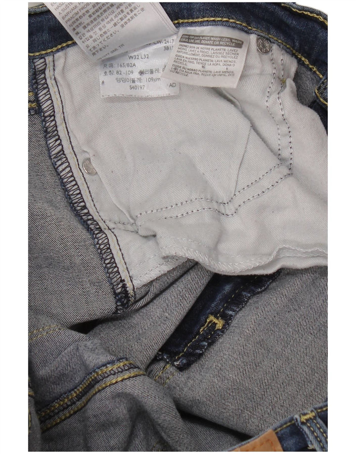 Jeans skinny feminino LEVI'S W32 L32 algodão azul