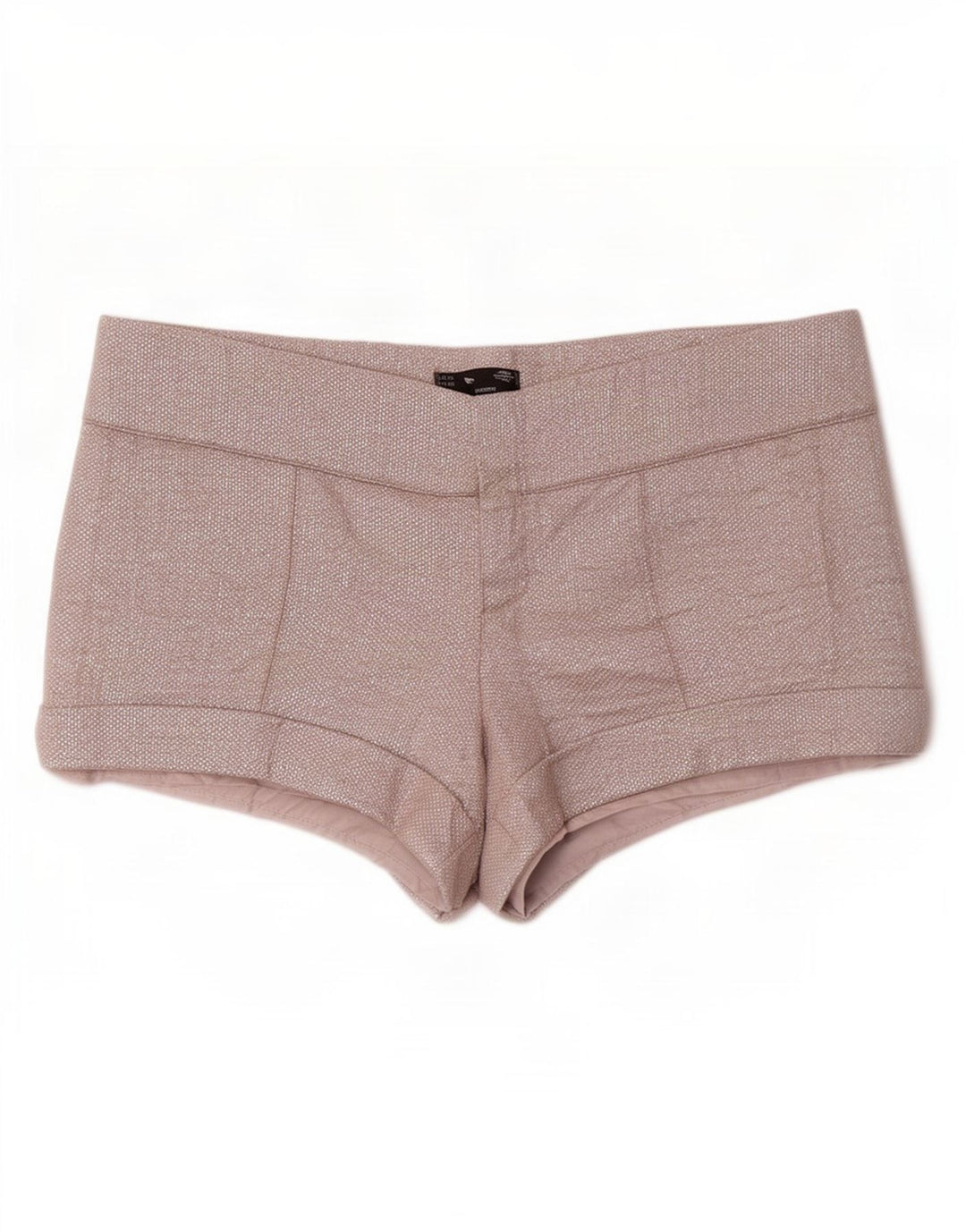 Zara Womens Trafaluc Hot Pants EU 40 Médio W30 Algodão Prateado