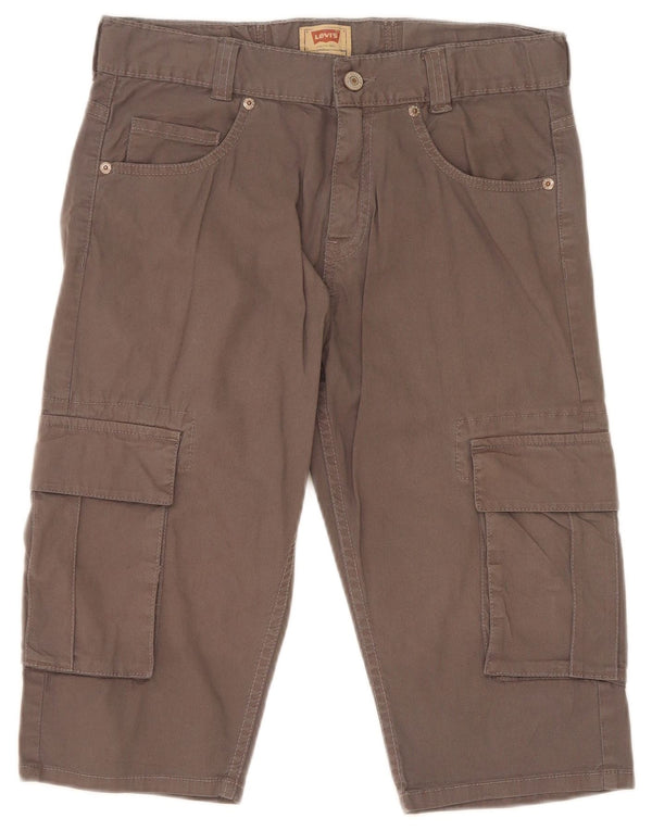 Bermuda cargo masculina Levi's 15-16 anos W28 algodão cinza
