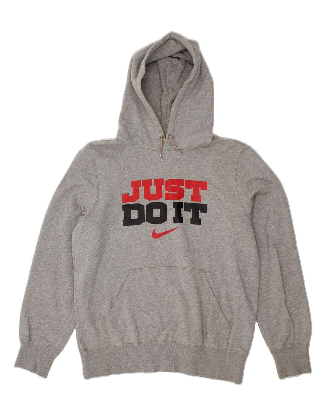 NIKE Mens Graphic Hoodie Jumper Medium Grey Cotton Vintage Nike and Second-Hand Nike from Messina Hembry 