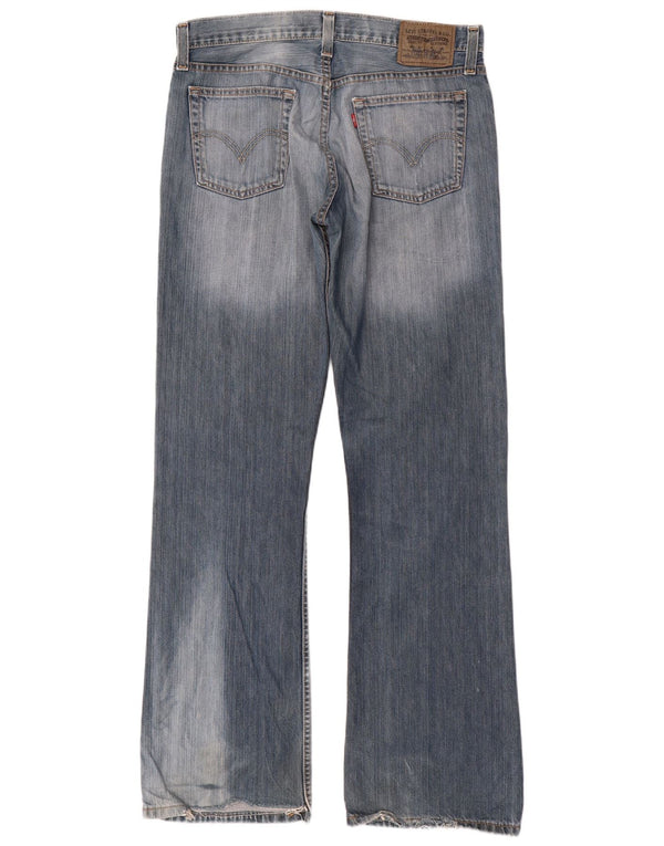 Calça jeans masculina Levi's 527 Acid Wash Bootcut W33 L34 azul algodão