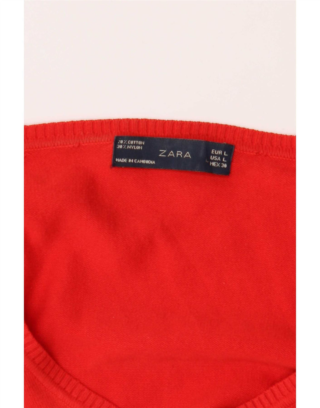Suéter cardigã feminino Zara Reino Unido 14 grande vermelho