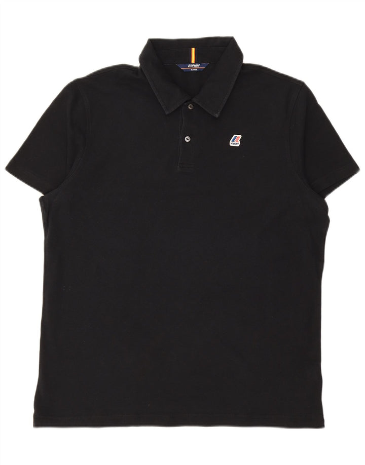 Camisa polo masculina K-WAY XL algodão preto