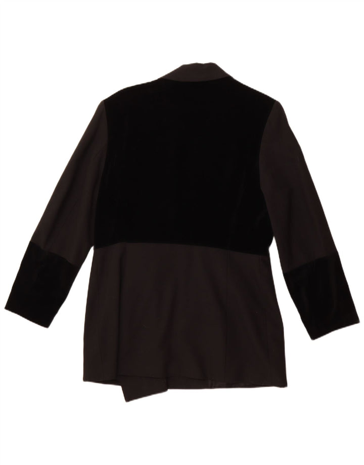 Jaqueta Blazer Longline Feminina Apart UK 14 Poliéster Preto Médio