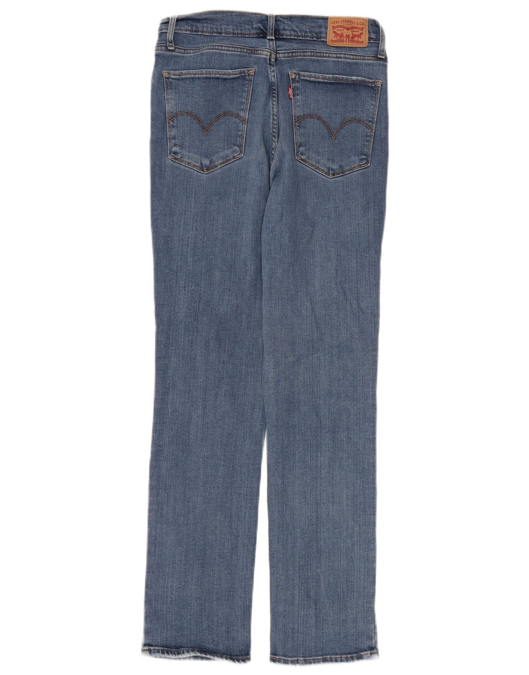 Calça jeans feminina Levi's 724 High Rise Straight W30 L28 azul