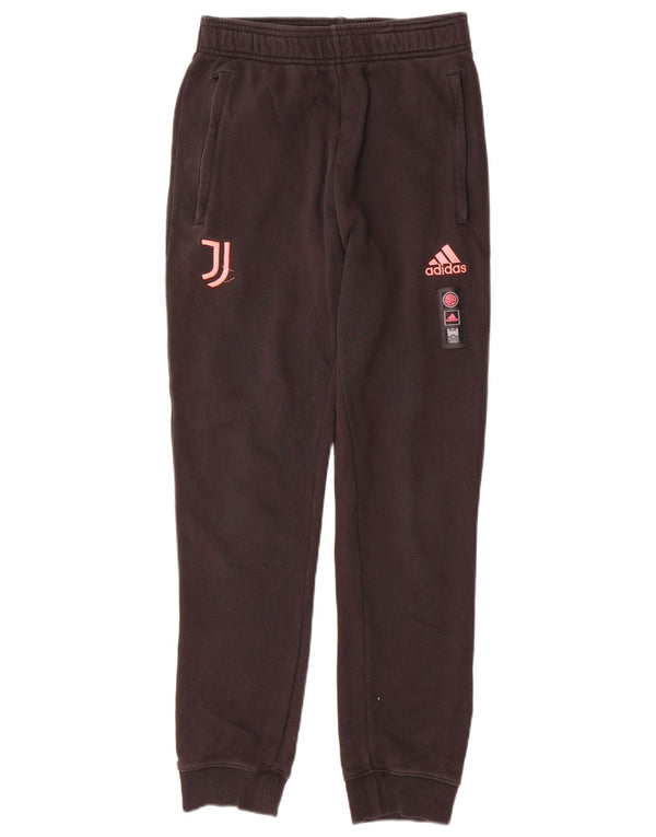 Adidas Mens Juventus Calças de treino Joggers Pequeno Algodão Preto