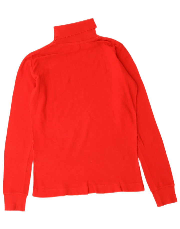 Suéter feminino Lacoste com gola redonda 13-14 anos vermelho