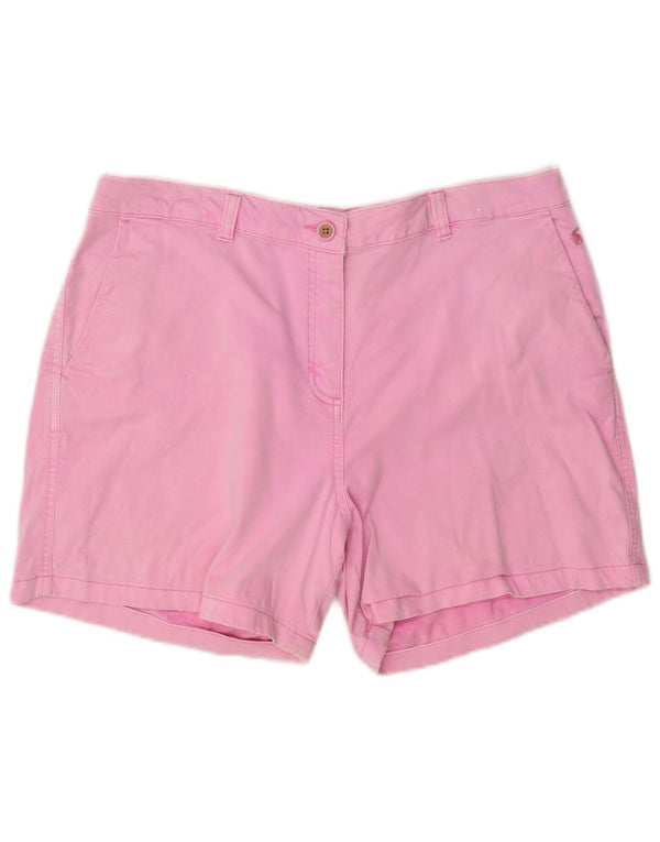 Joules Womens Chino Shorts UK 16 Grande W34 Algodão Rosa