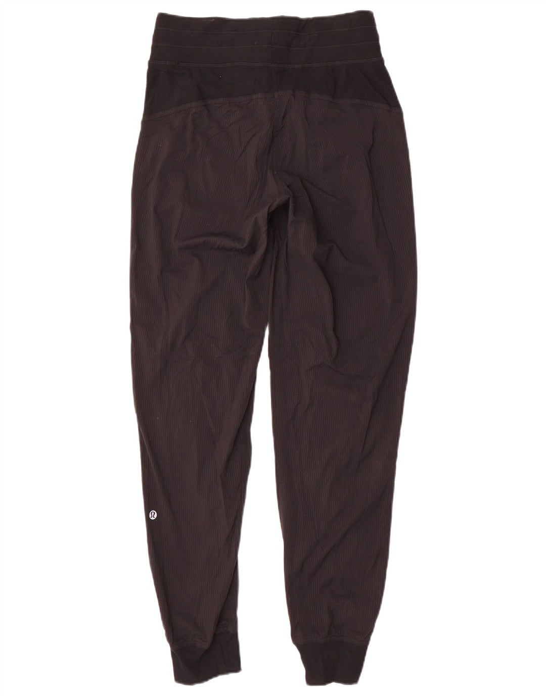 Calça de treino feminina Lululemon Joggers EUA 4 pequeno preto nylon