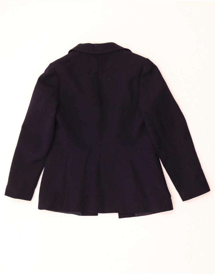 Max Mara Conjunto de saia feminina de 2 peças IT 44 Médio W26 Azul marinho