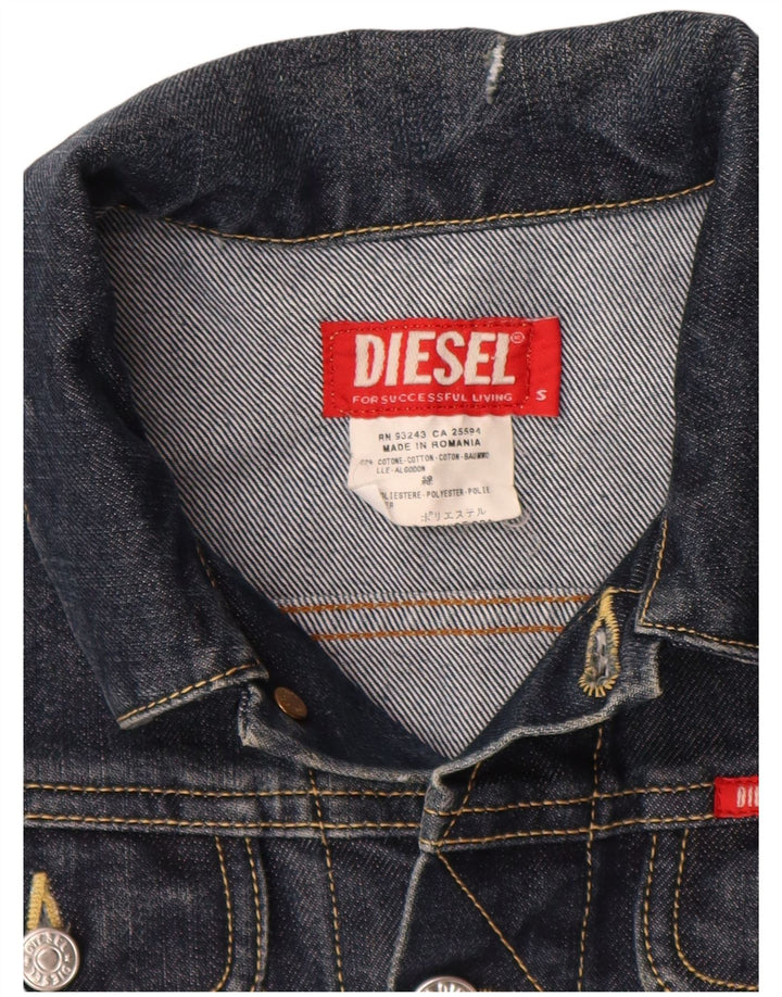 Diesel Jaqueta Jeans Menina 11-12 Anos Pequeno Algodão Azul Marinho