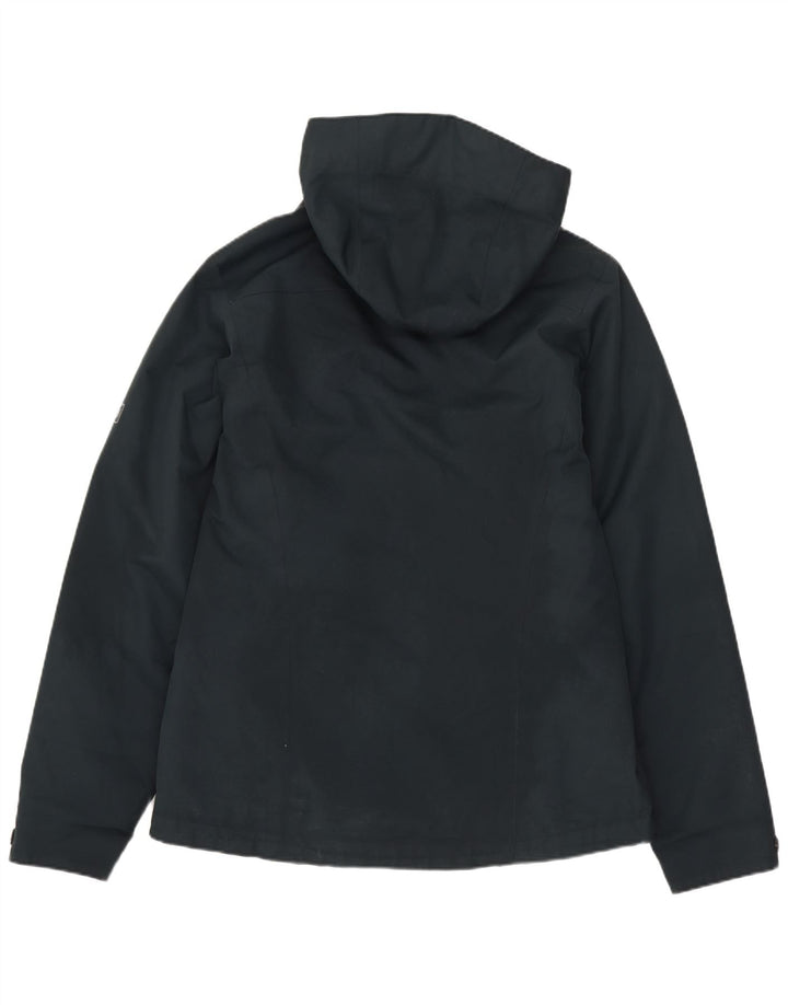 Jaqueta corta-vento feminina com capuz JACK WOLFSKIN Reino Unido 12 médio azul marinho